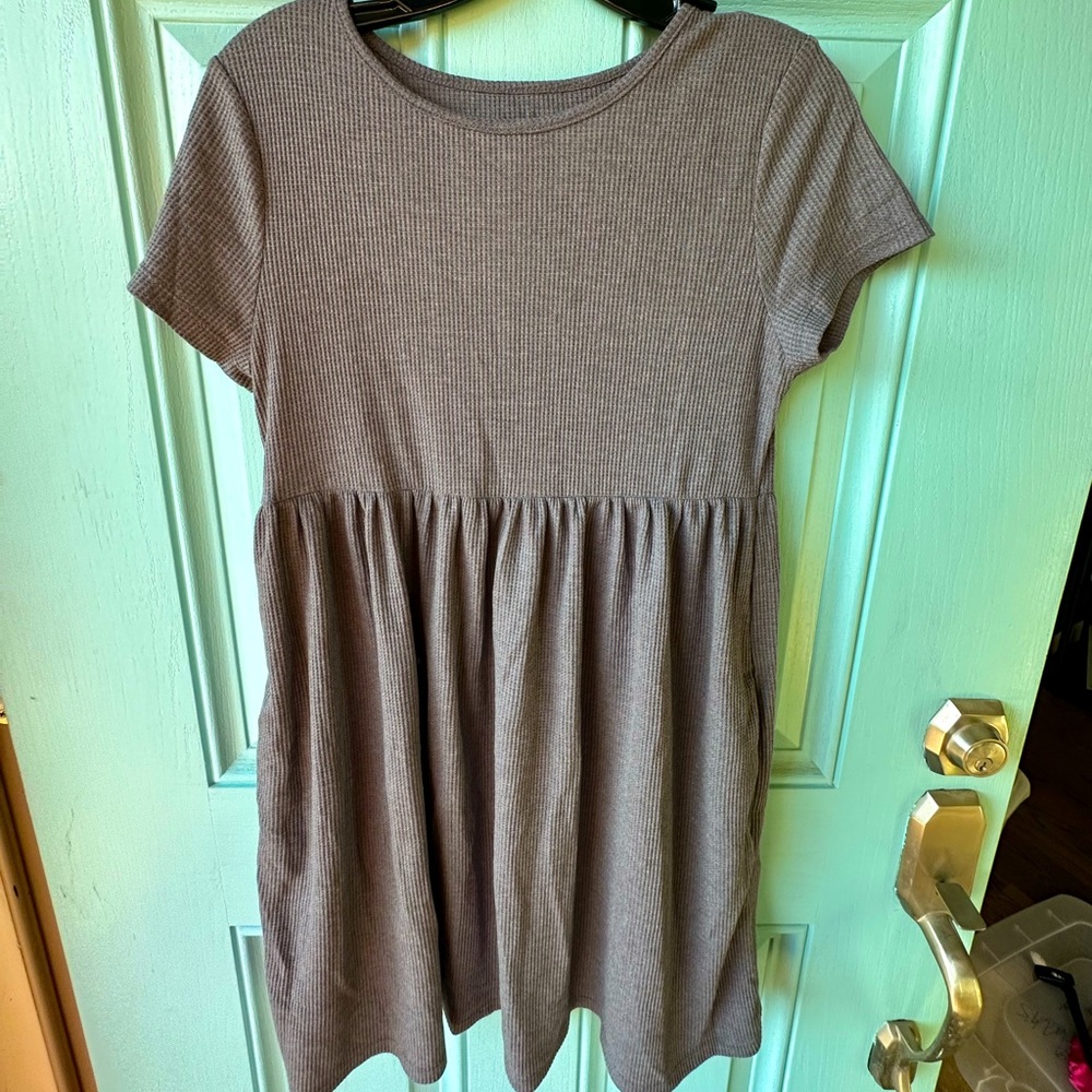 Gray T-Shirt Dress
